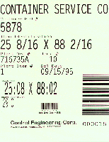 Laser Printed Load Tag